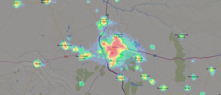 light pollution map en español