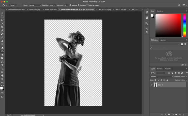 how to do a double exposure in Photoshop