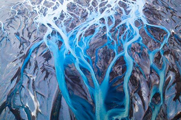 fotografía abstracta hecha con drone